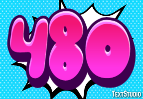 480 Texteffekt