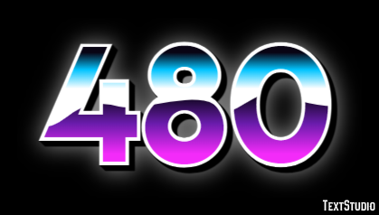 480 Efekt tekstowy