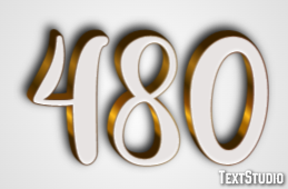 480 Texteffekt