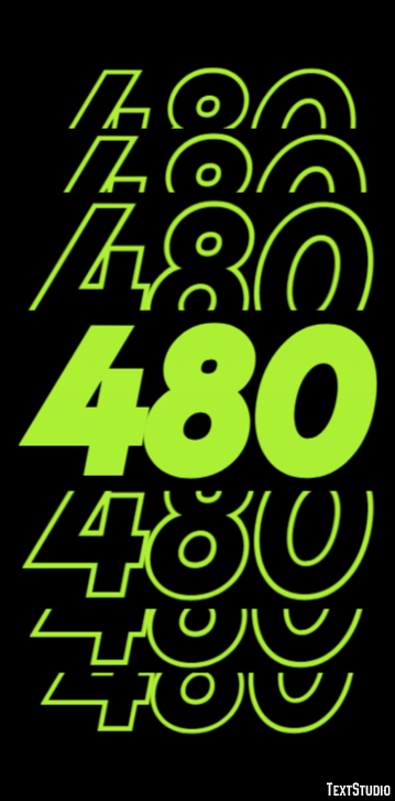 480 Efekt tekstowy