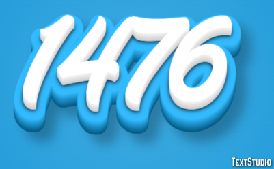 1476 Text effect