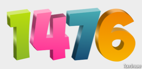 1476 Text effect