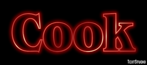 Cook Texteffekt