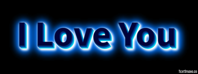 I Love You Efekt tekstowy