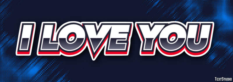 I Love You Efekt tekstowy