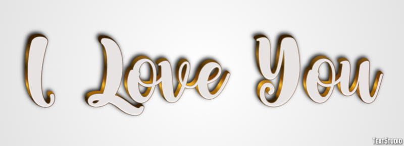 I Love You Efekt tekstowy