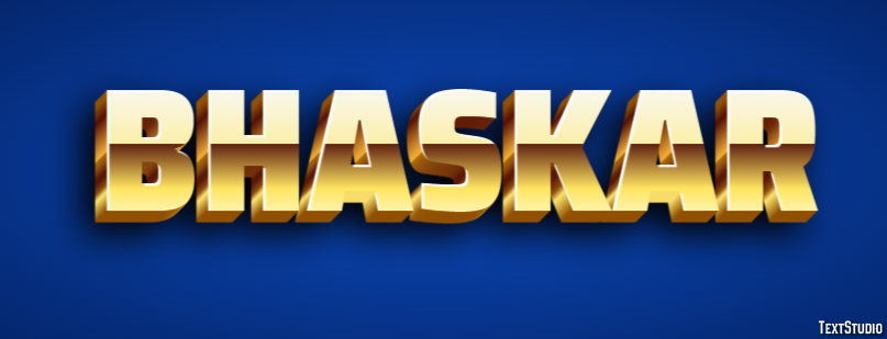 Bhaskar Text Effect