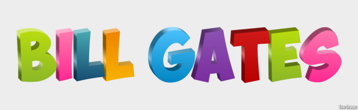 Bill Gates Efeito de texto