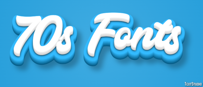 70s Fonts Text Effect