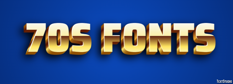 70s Fonts Text Effect