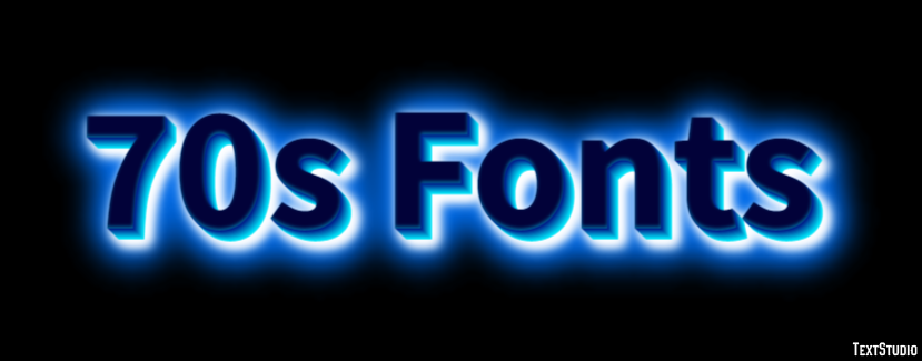 70s Fonts Text Effect
