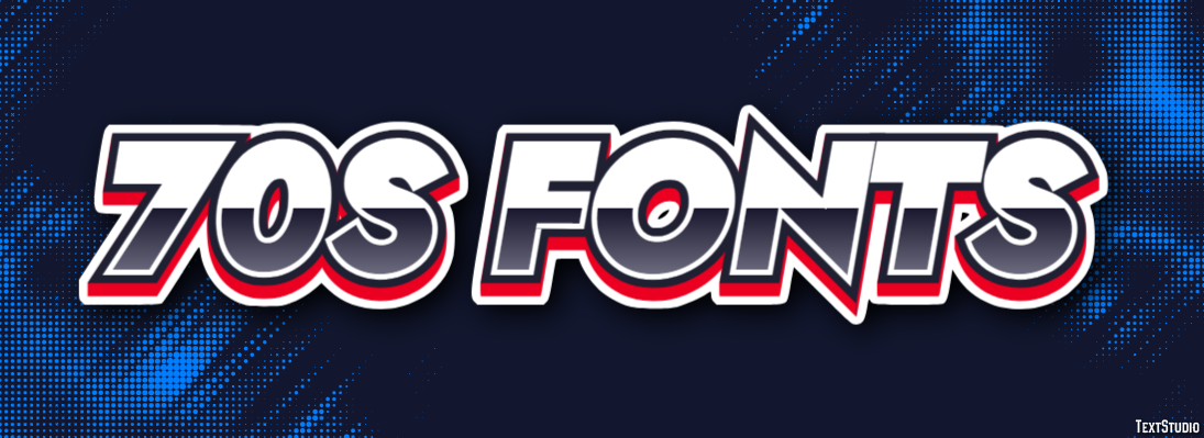 70s Fonts Text Effect