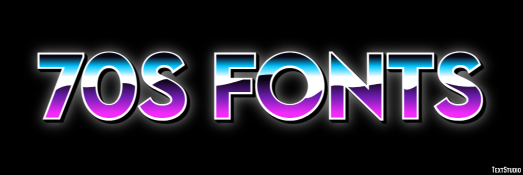 70s Fonts Text Effect