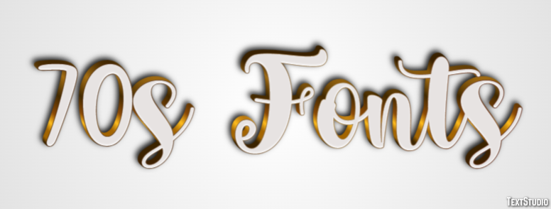 70s Fonts Text Effect