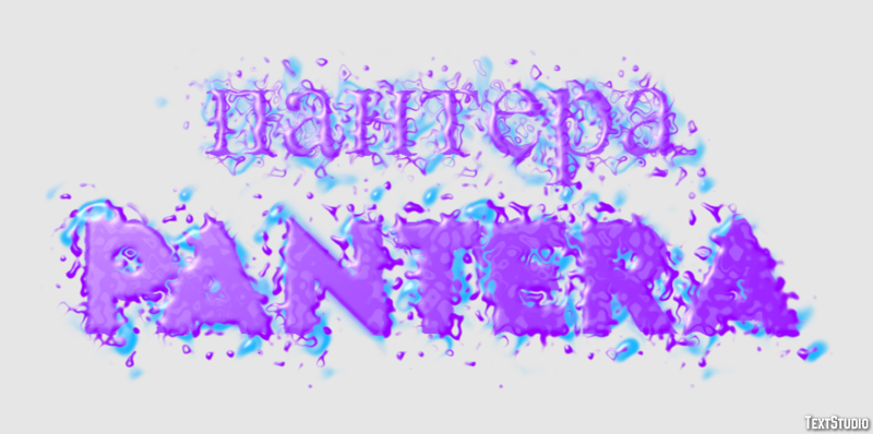 пантера pantera Effet de texte