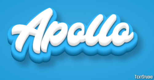 Apollo Efecto de Texto