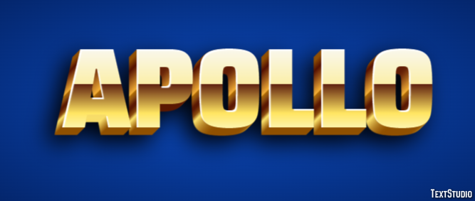 Apollo Efecto de Texto