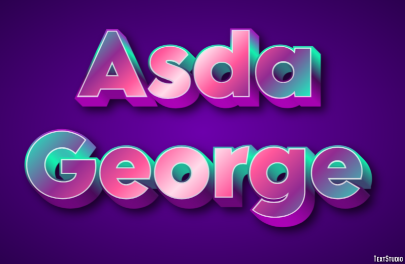 Asda George Effetto testo