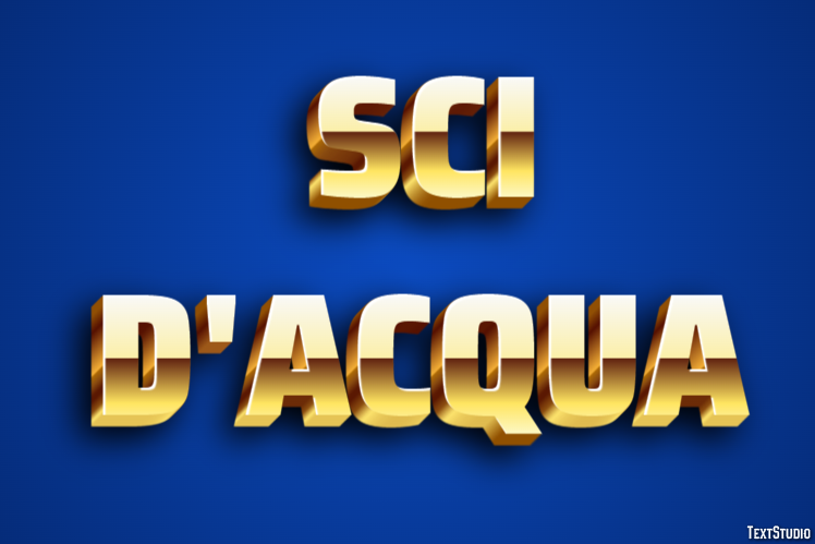 Sci d'acqua Text effect