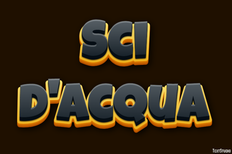 Sci d'acqua Text effect