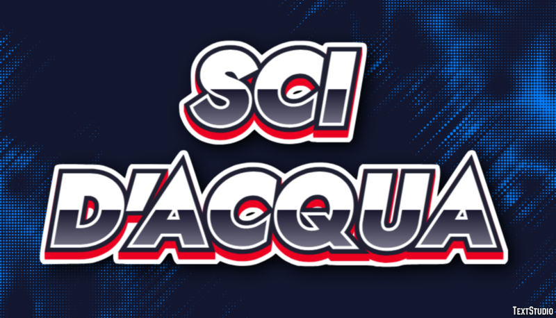 Sci d'acqua Text effect