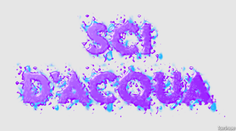 Sci d'acqua Text Effect