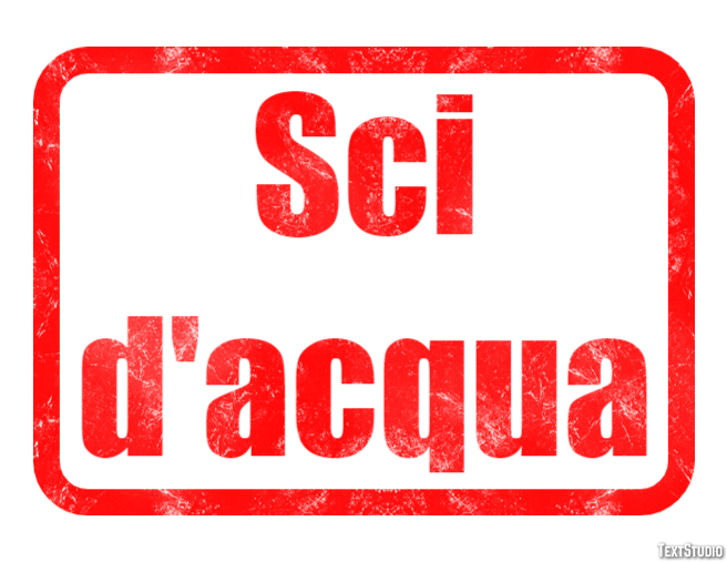 Sci d'acqua Text effect