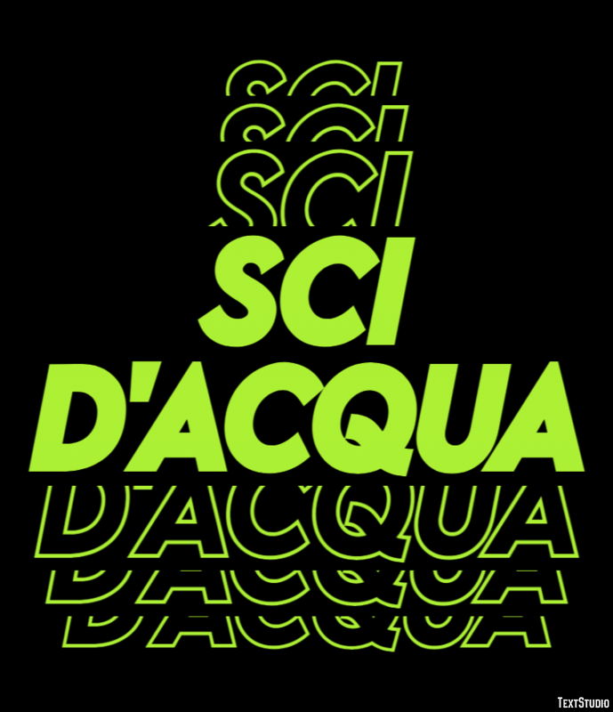 Sci d'acqua Text effect