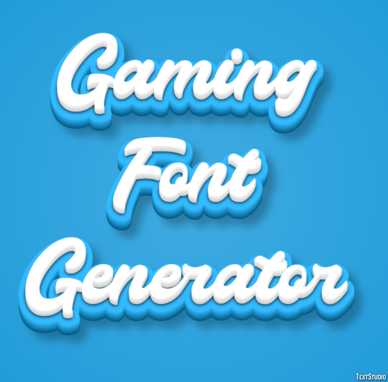 Gaming Font Generator Effetto testo