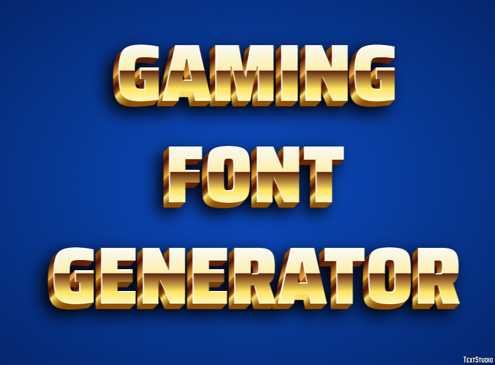 Gaming Font Generator テキスト効果