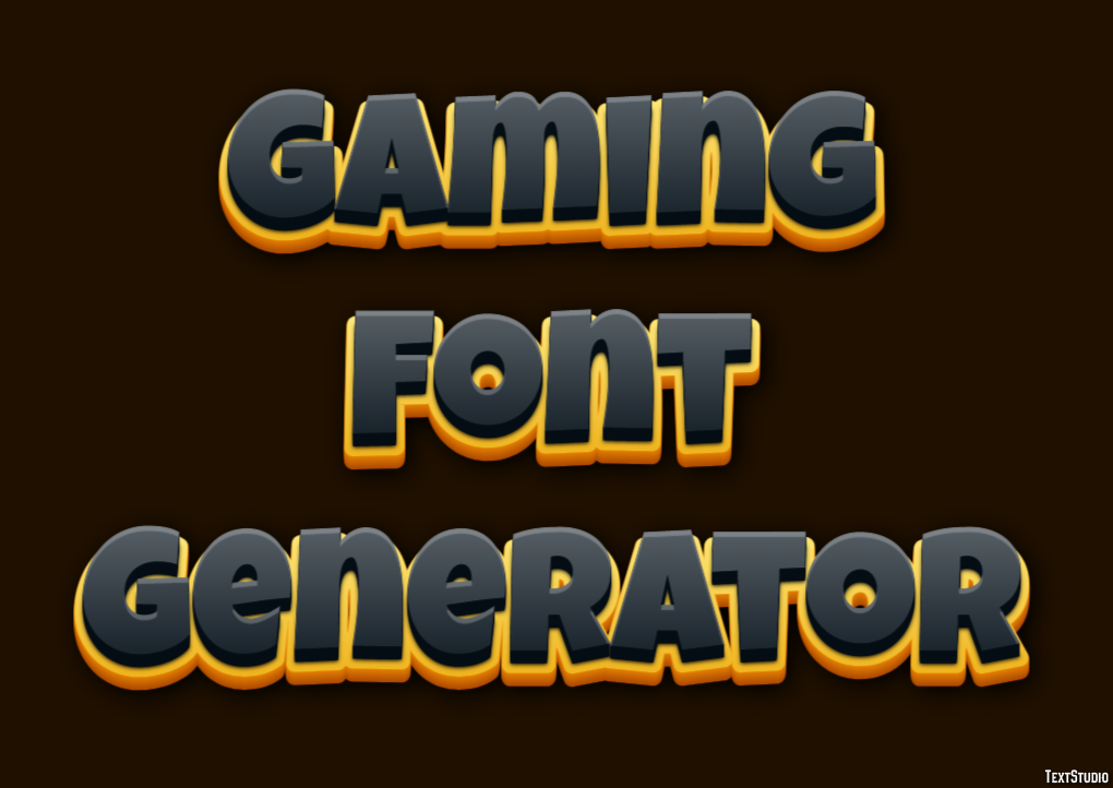 Gaming Font Generator テキスト効果