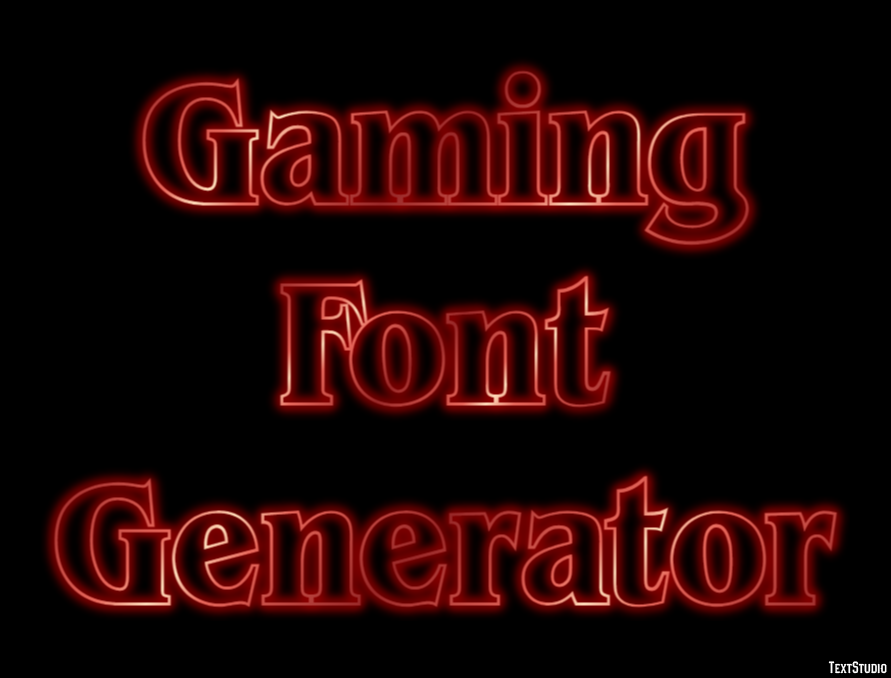 Gaming Font Generator Effetto testo