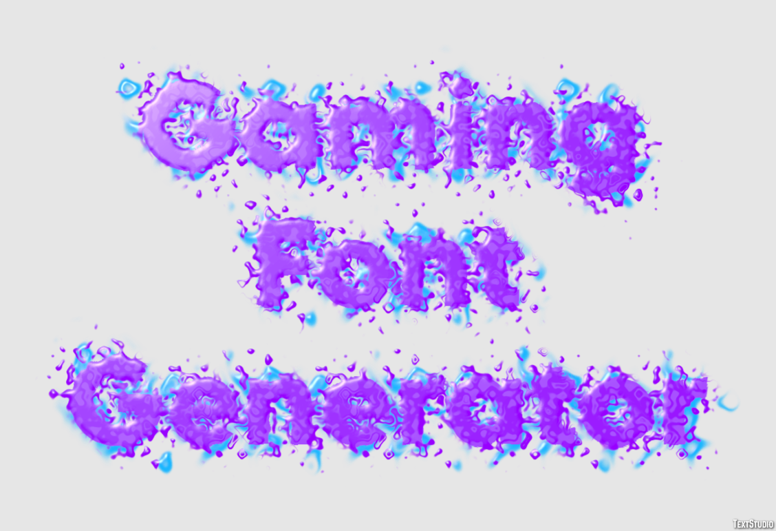 Gaming Font Generator Effetto testo