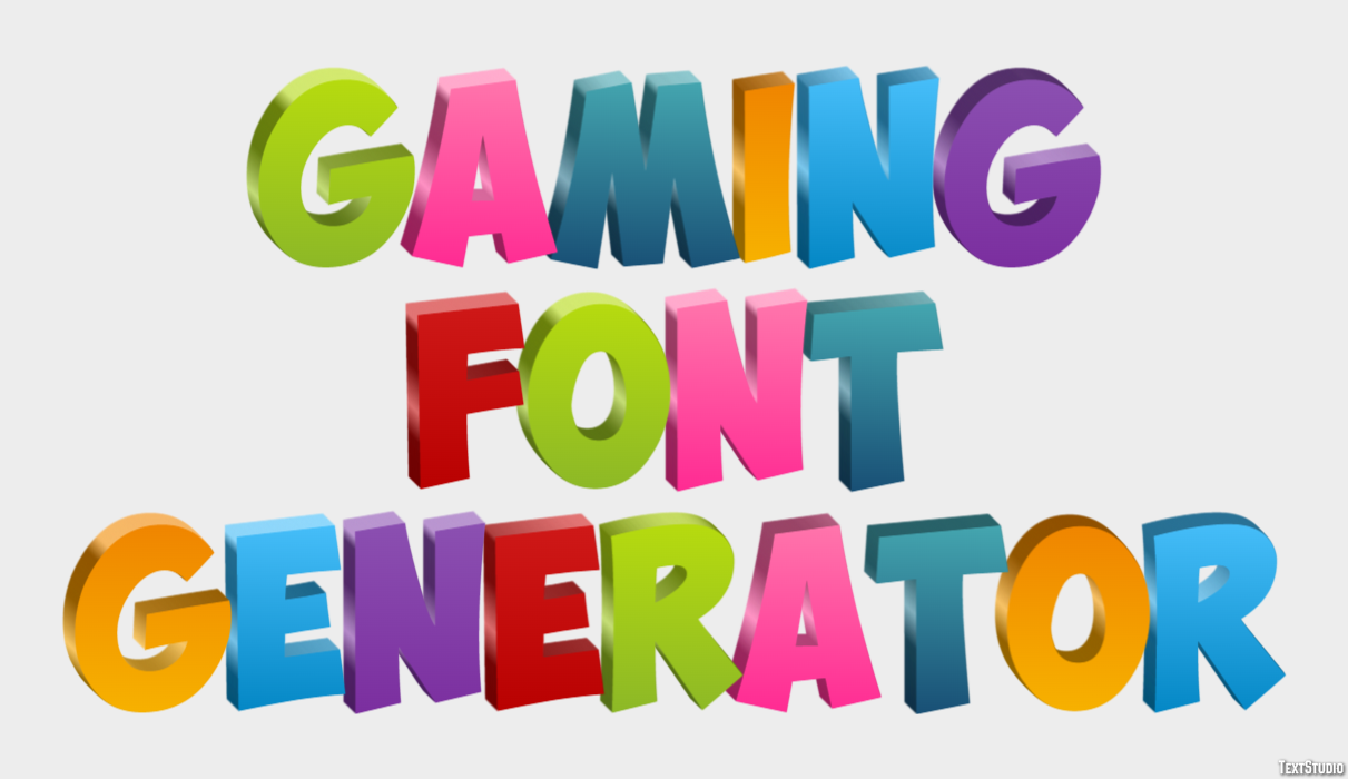 Gaming Font Generator Effetto testo
