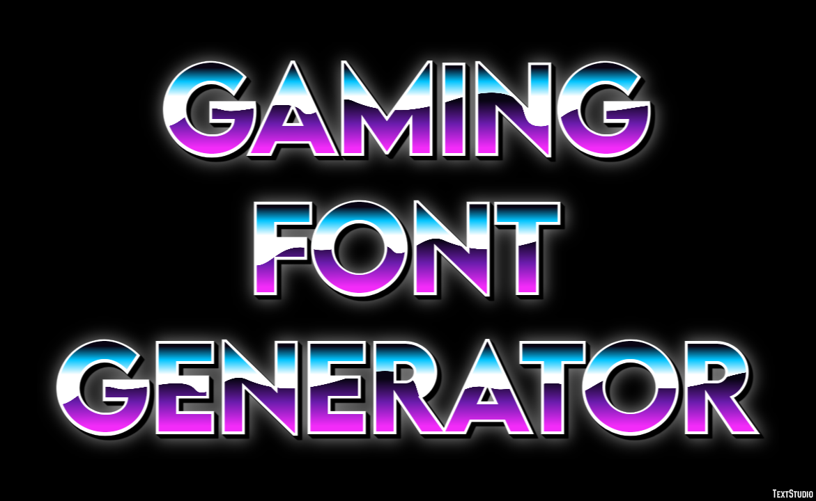 Gaming Font Generator Effetto testo