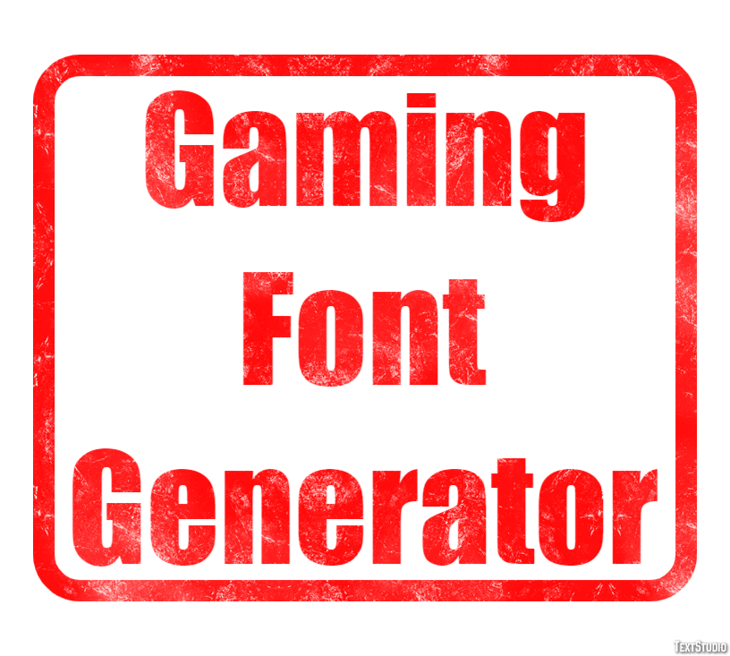Gaming Font Generator Effetto testo