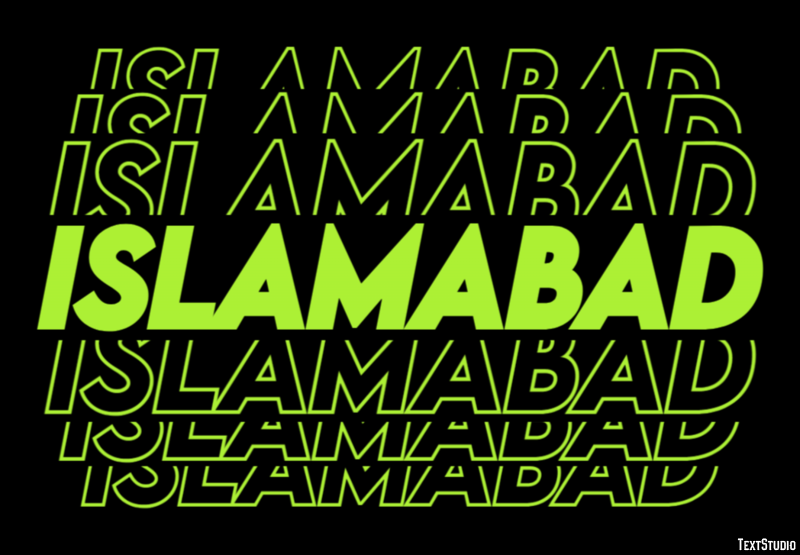 Islamabad Efekt tekstowy