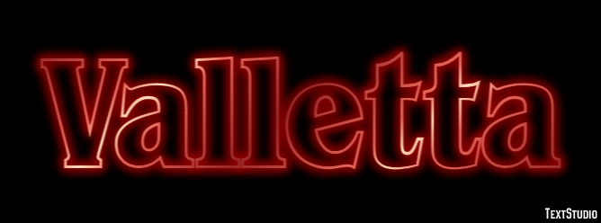 Valletta Texteffekt