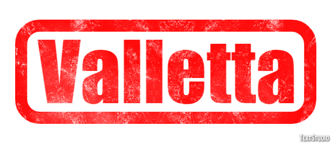 Valletta Efekt tekstowy