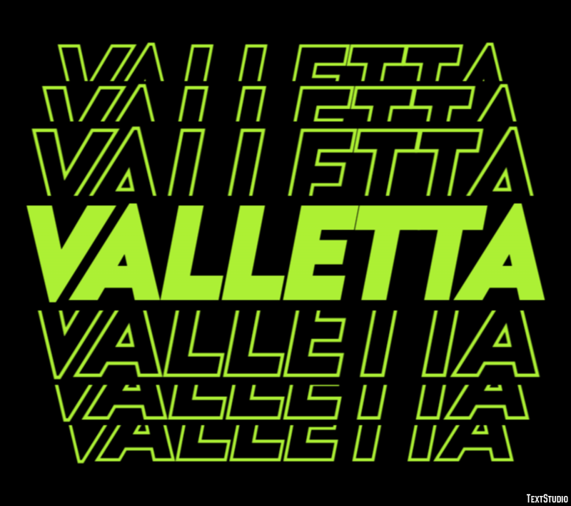 Valletta Texteffekt