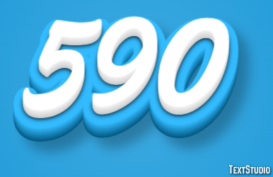 590 Tekst Effect
