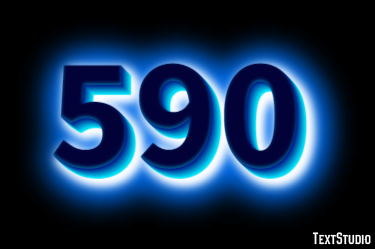 590 Tekst Effect