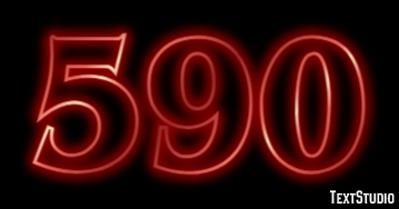 590 Tekst Effect