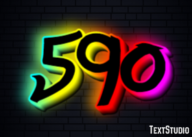 590 Tekst Effect