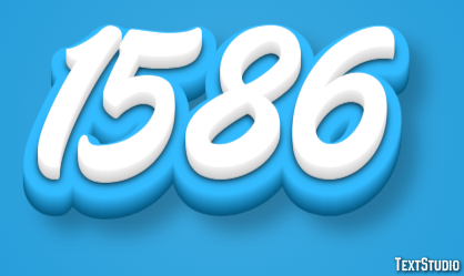 1586 Tekst Effect