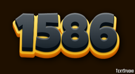 1586 Tekst Effect