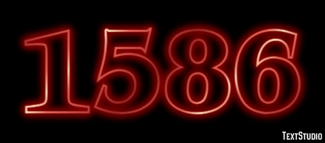 1586 Эффект текста
