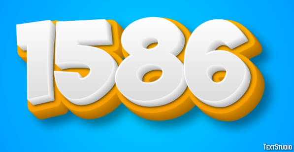 1586 テキスト効果