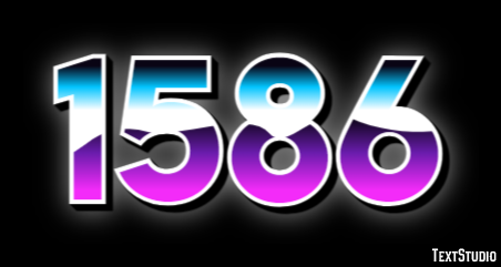 1586 テキスト効果