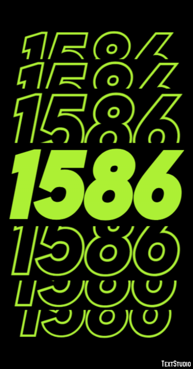 1586 テキスト効果